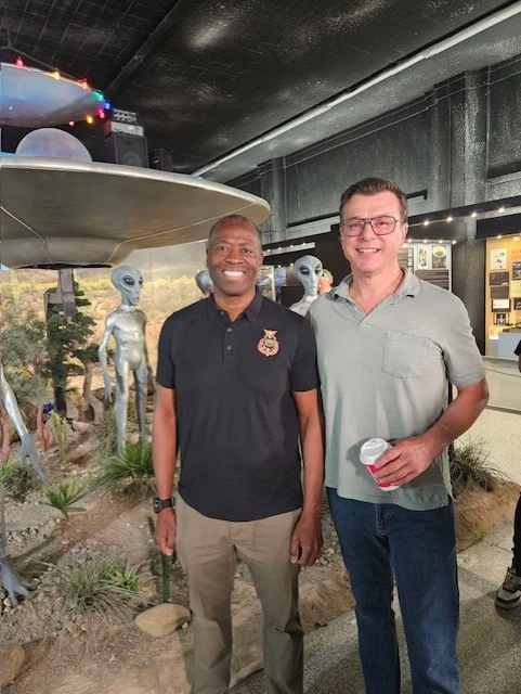 McBurnette at GMA ufo museum